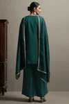 Designer Silk Blend Embroidery Ladies Plazzo Suits
